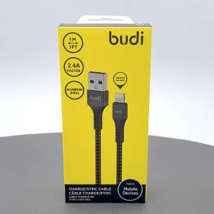 Budi Aluminum Shell USB To Lightning Cable for iPhone