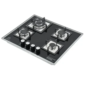 Puresonic PS-TG4B6025 Black Tempered Glass Gas Hob