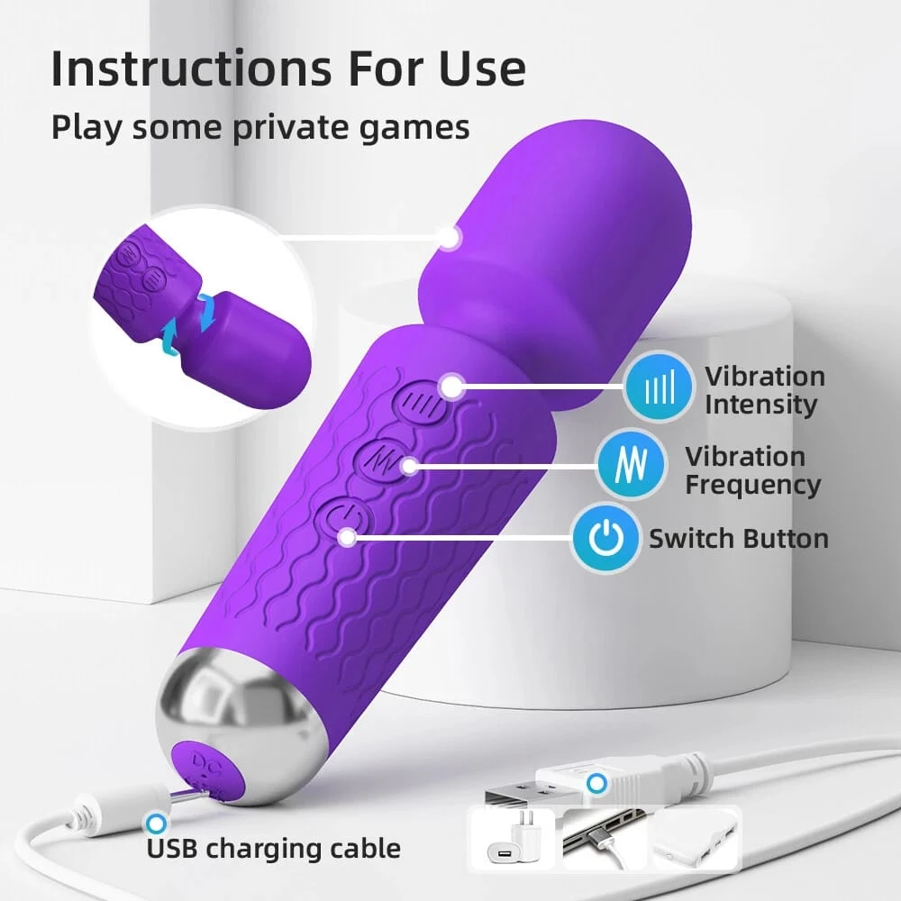 Generic Mini Wand Massager Vibration - image 2