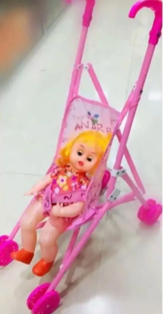Generic Baby Doll Stroller Toy for Kids - image 7