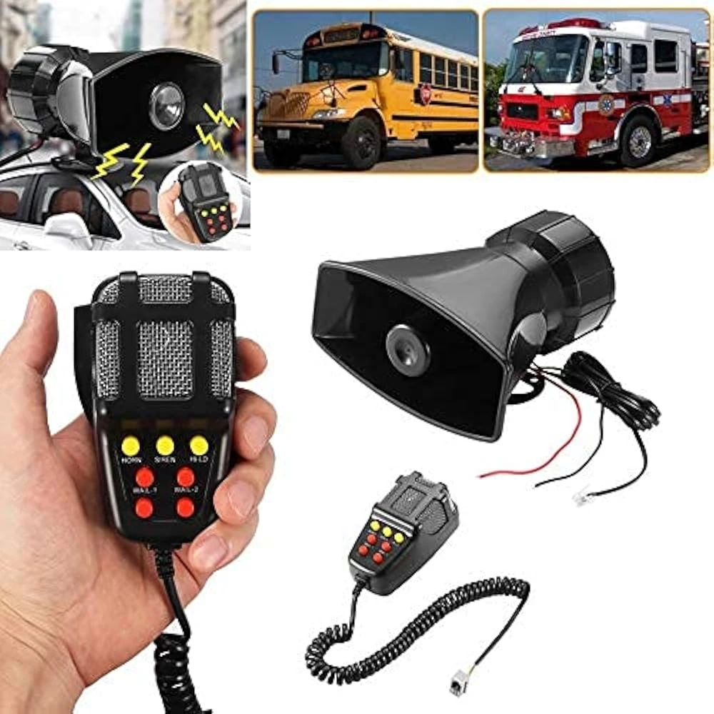 Generic Car Emergency Siren Horn with Mic (7 Sounds) - image 5