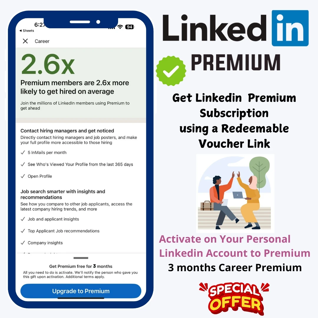 Linkedin Premium 3 Months Activation