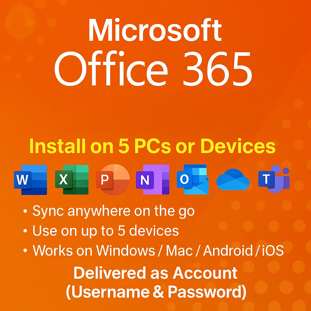 Microsoft Office 365 5 Devices