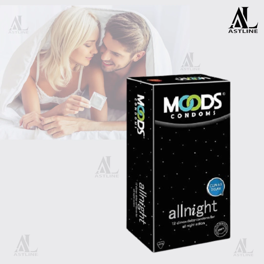 MOODS ALL NIGHT Delay Condom 12Pcs - image 3