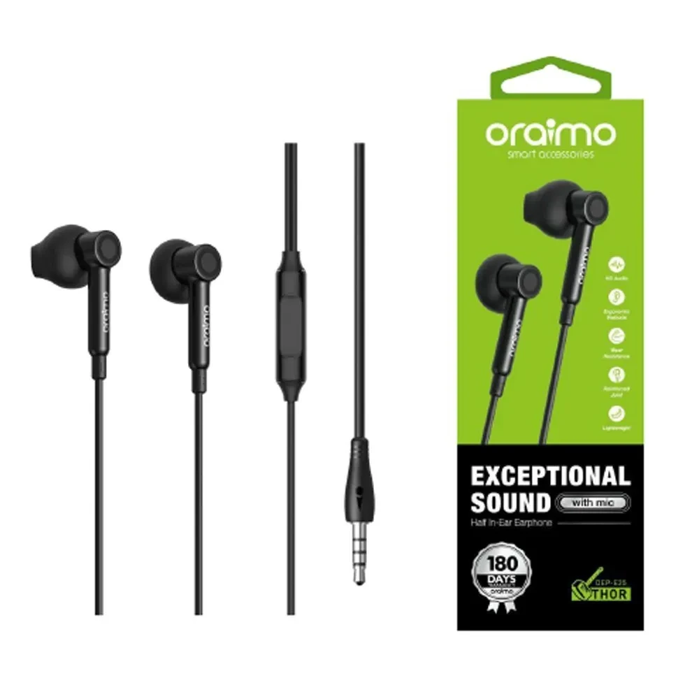 Oraimo Wired Headset In-Ear Earphone 3.5mm Jack - image 2