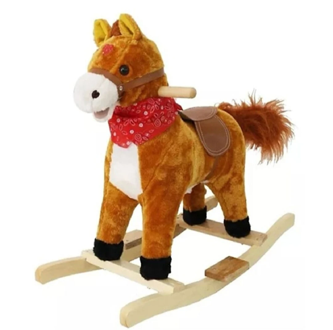 Generic Rocking Horse with Sound & Wooden Base - image 4