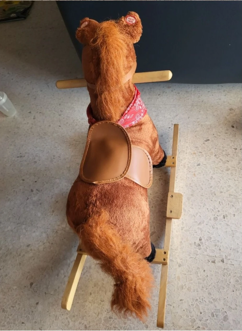 Generic Rocking Horse with Sound & Wooden Base - image 3