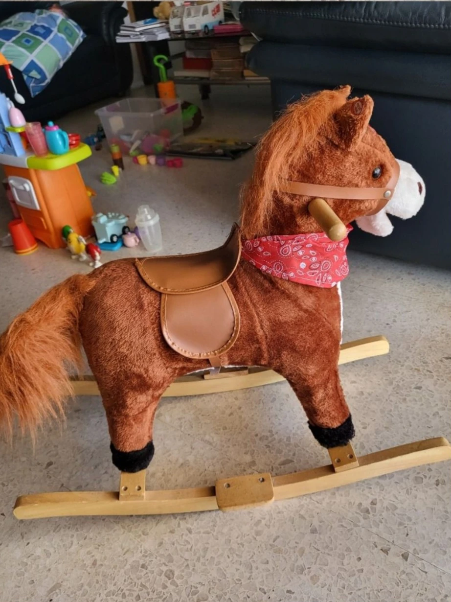 Generic Rocking Horse with Sound & Wooden Base - image 2