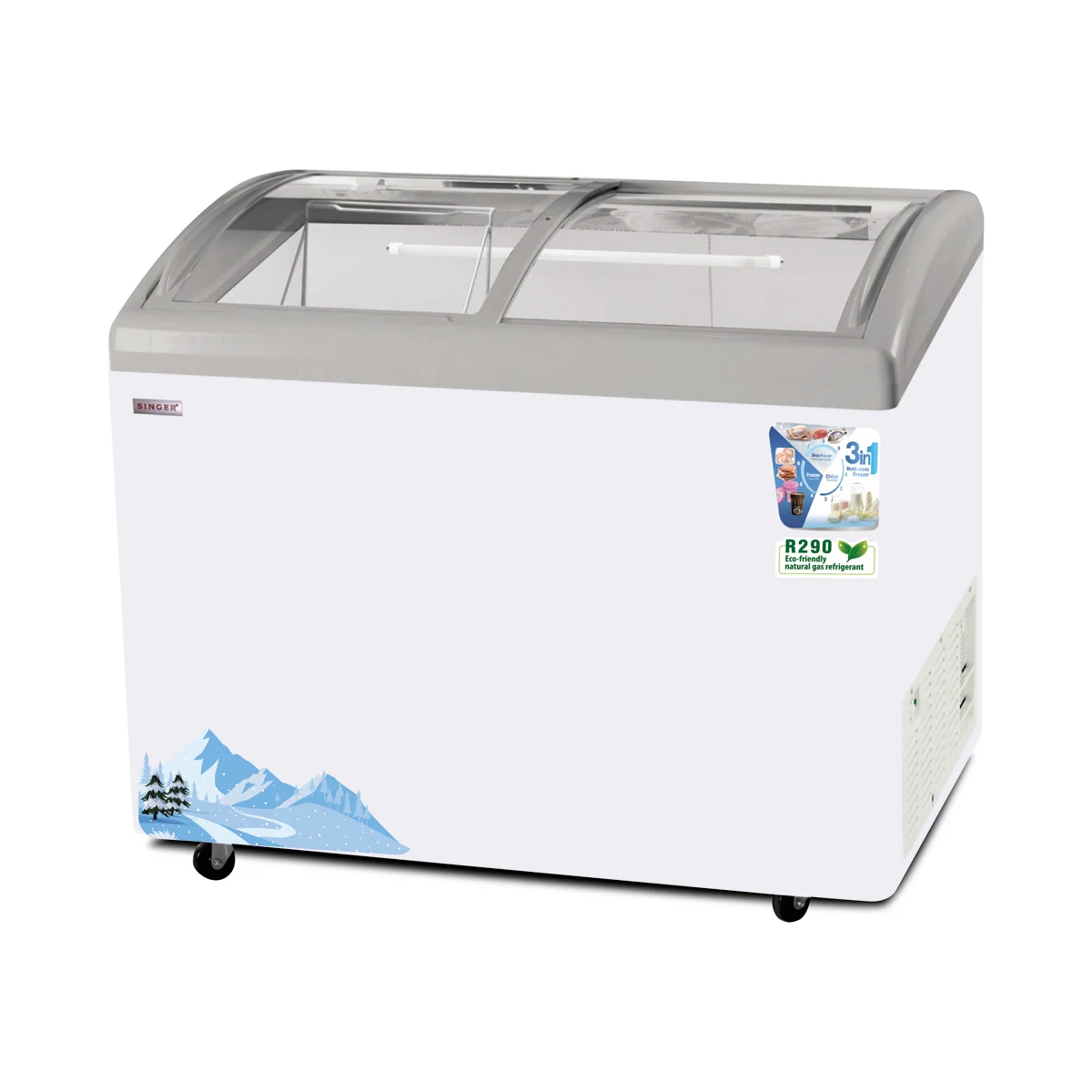 Singer SDF-336GI 3 In 1 Multi-Mode Freezer 265L