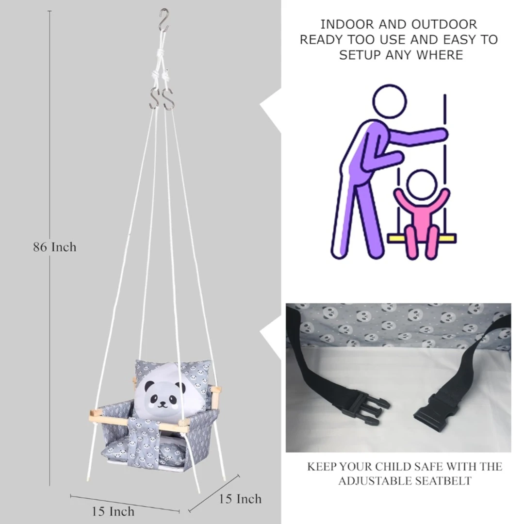 Generic Kids Baby Swing Indoor Outdoor Hanging - image 6