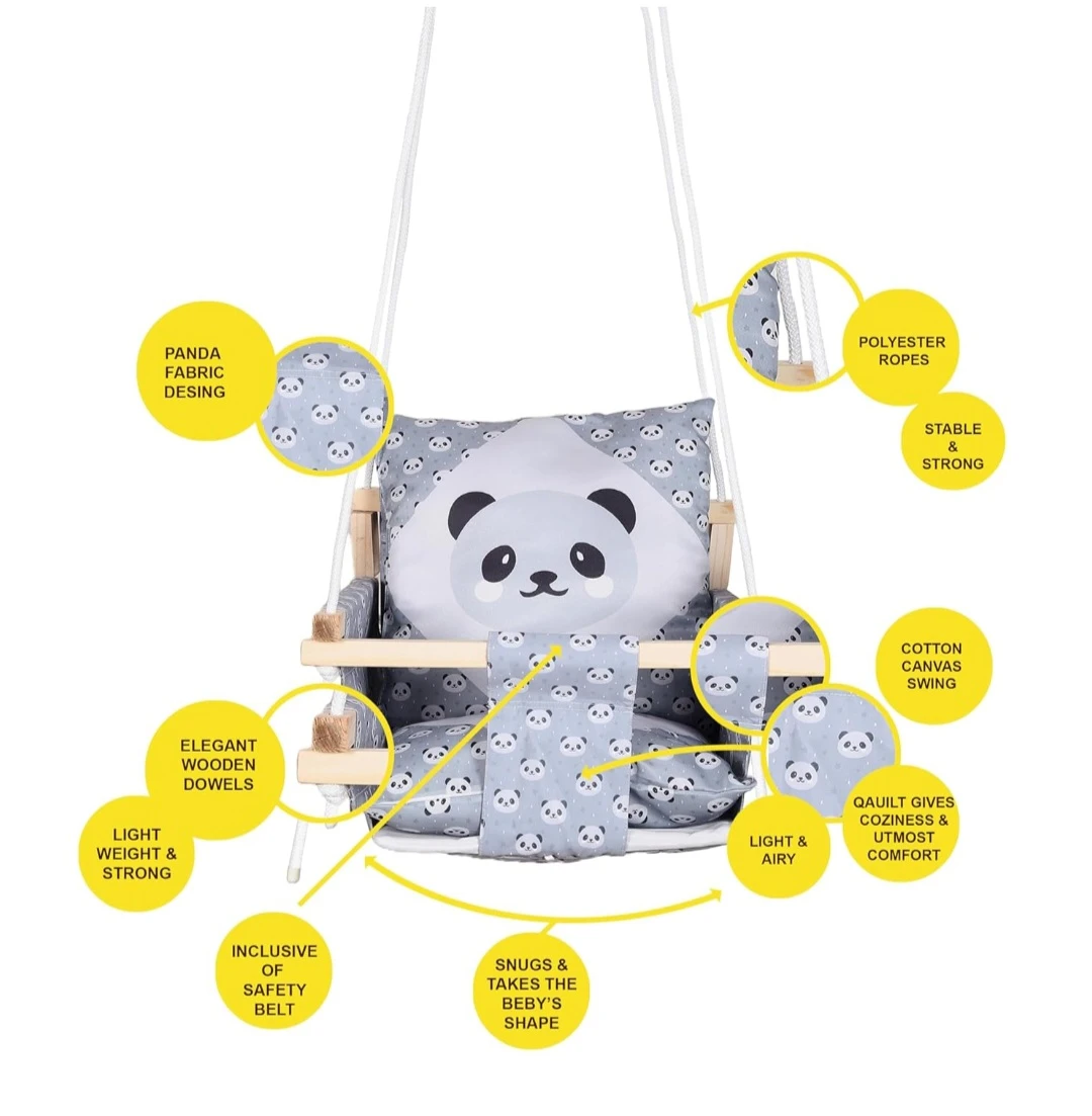 Generic Kids Baby Swing Indoor Outdoor Hanging - image 5