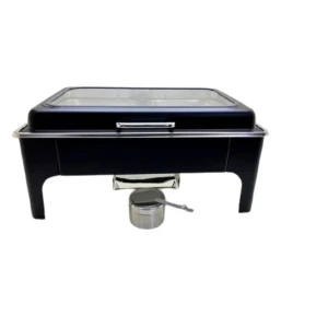Generic Chafing Dish High Feet Rectangle Black 9L