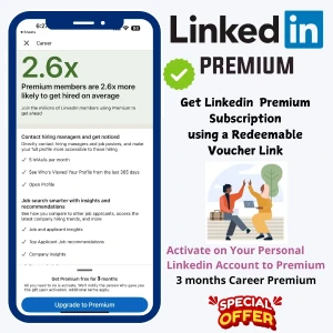Linkedin Premium 3 Months Activation