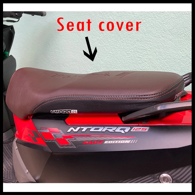TVS NTORQ Bike Leather Seat Cover - image 3