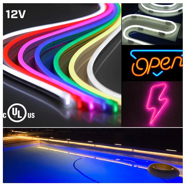 Generic 12V DC Neon Strip Light 1m IP65 Waterproof - image 3