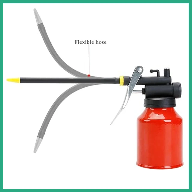 Generic 250ml Hand Oil Can Pump Oiler Flexible Spout - image 2