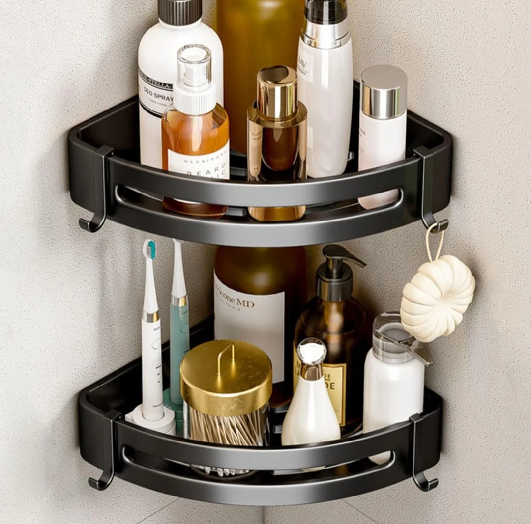 Generic 2PCS Corner Shower Shelf Self Adhesive