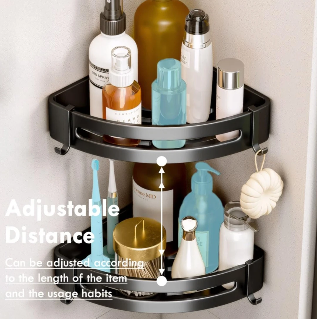 Generic 2PCS Corner Shower Shelf Self Adhesive - image 4