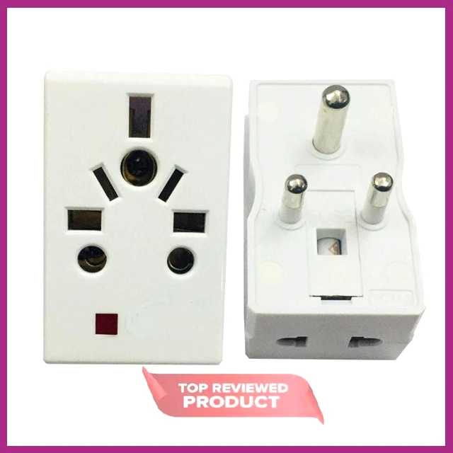 Generic 3 Pin Multi Socket Type 5A Plug - image 2
