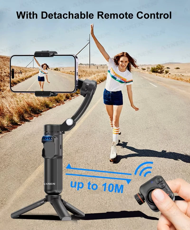 AXNEN M02 3-Axis Gimbal Stabilizer Detachable Remote - image 5