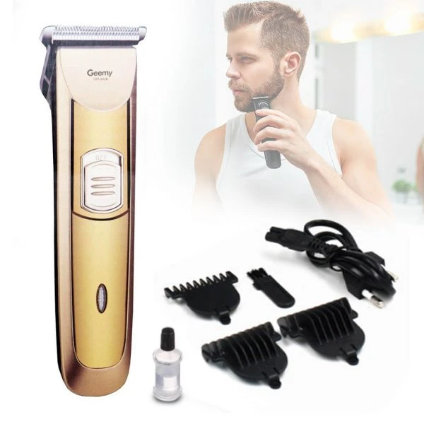 Geemy GM-6028 Rechargeable Hair Trimmer Stainless Steel - image 4