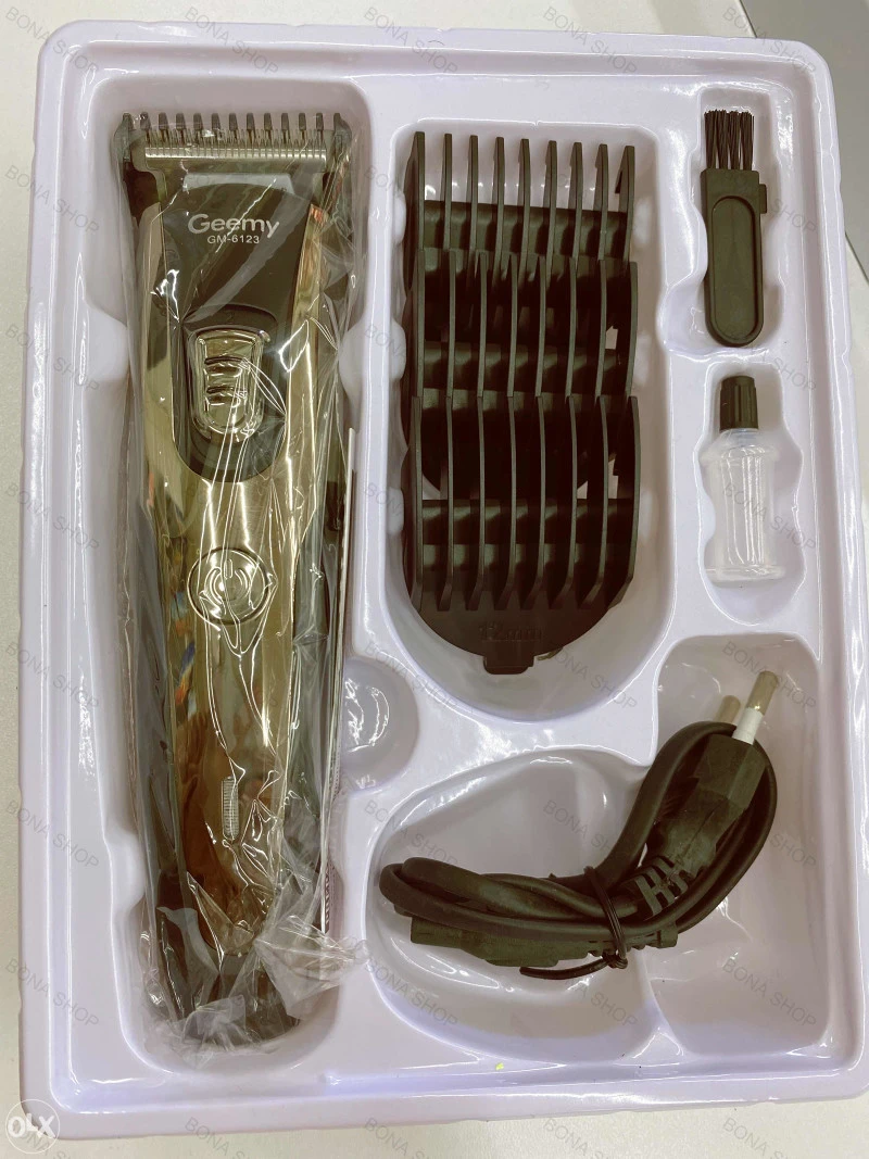Geemy GM-6028 Rechargeable Hair Trimmer Stainless Steel - image 3