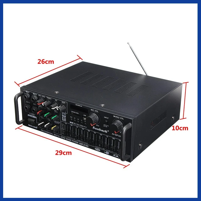 Generic Home Amplifier Bluetooth Karaoke FM USB 1200W - image 6