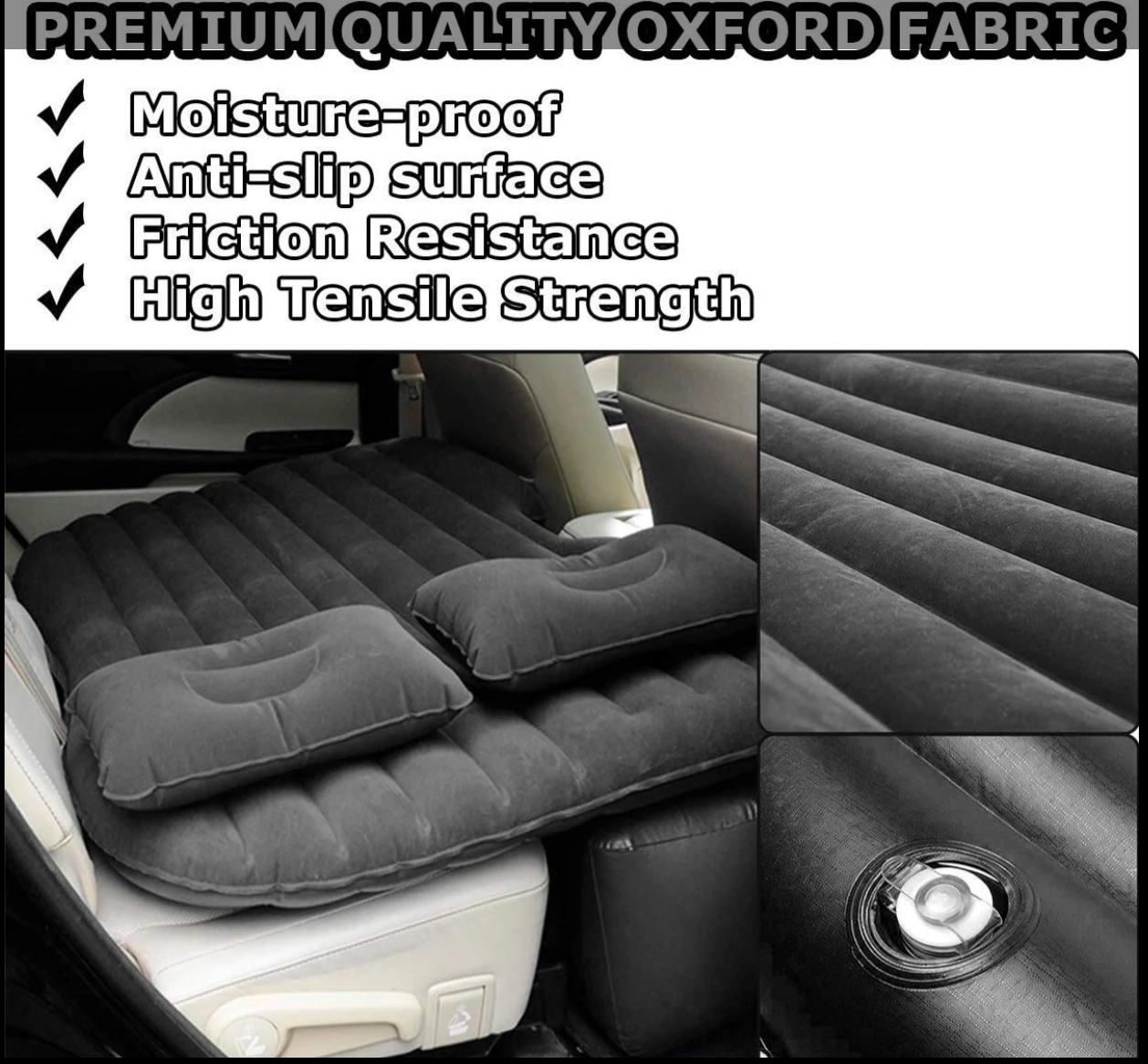 Generic Inflatable Car Air Mattress for Travel - image 3