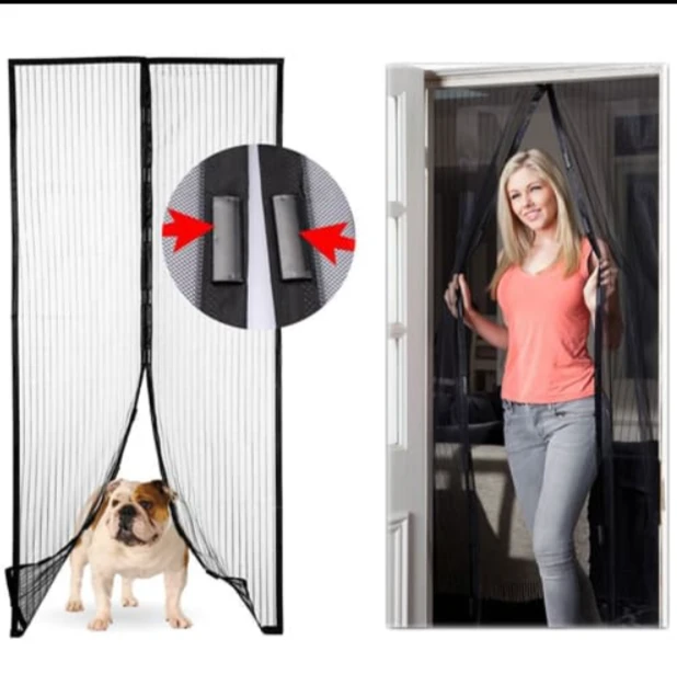 Magic Mesh Hands-Free Screen Door with Magnets - image 3