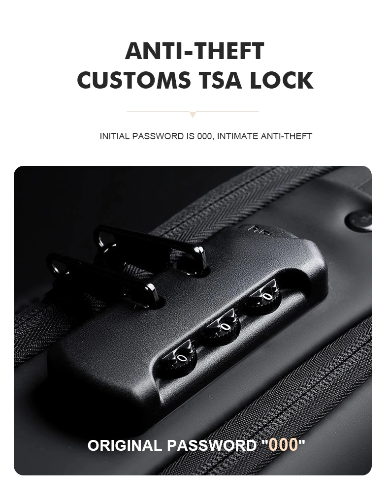 Generic Crossbody Chest Bag Anti-Theft USB Charging - image 5