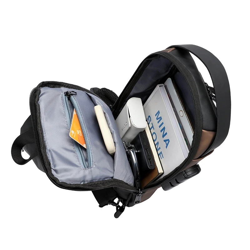 Generic Crossbody Chest Bag Anti-Theft USB Charging - image 21