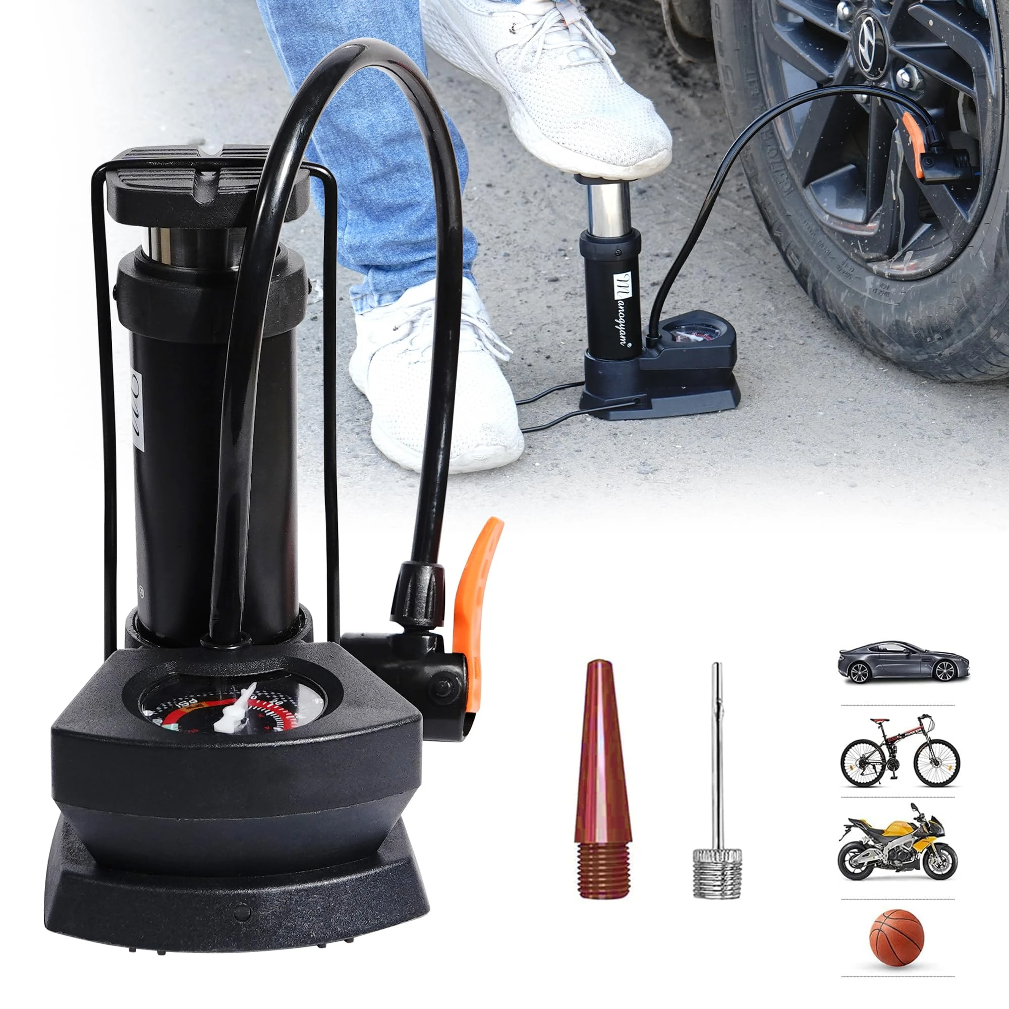 Generic Mini Foot Pump High Pressure - image 4