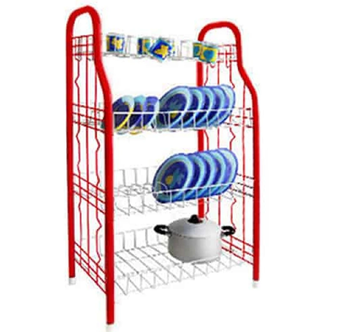 Generic 4 Layer Metal Dish Rack Multi-functional - image 4