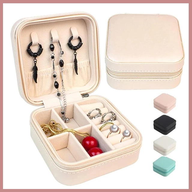 Generic Mini Jewelry Box Portable Storage - image 2