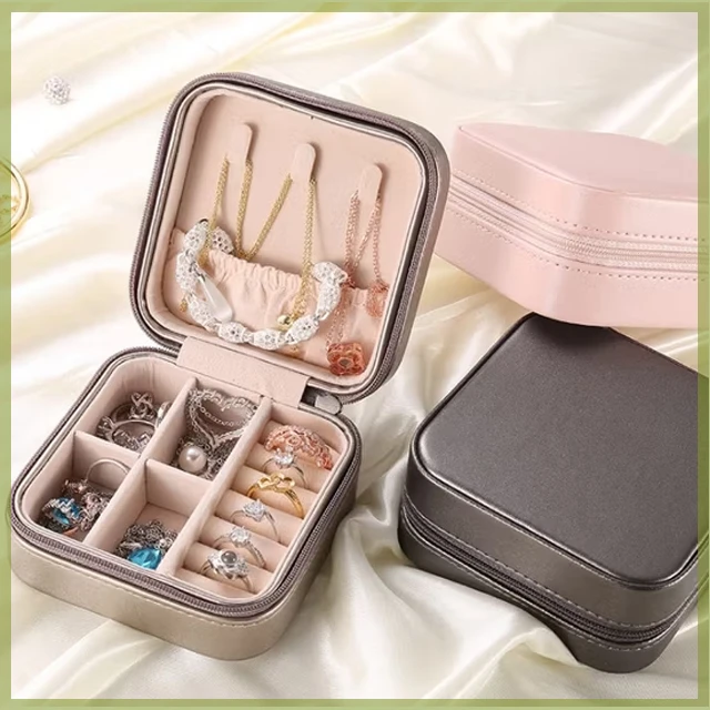 Generic Mini Jewelry Box Portable Storage - image 3