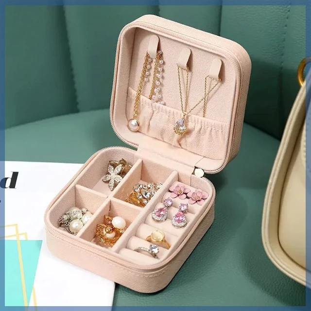 Generic Mini Jewelry Box Portable Storage - image 5