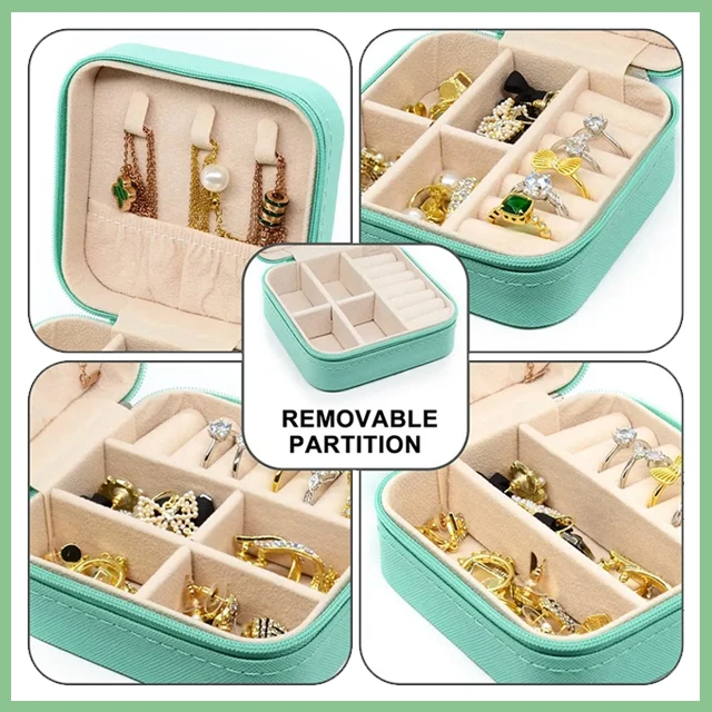 Generic Mini Jewelry Box Portable Storage - image 6