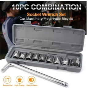 Generic 10 Pcs Socket Wrench Tool Kit