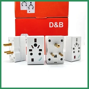 Generic 3 Pin Multi Socket Type 5A Plug