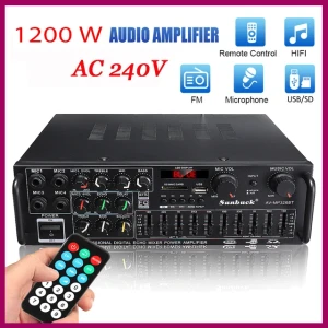 Generic Home Amplifier Bluetooth Karaoke FM USB 1200W
