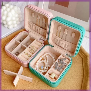 Generic Mini Jewelry Box Portable Storage