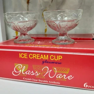 Generic Tulip Glass Dessert Bowls/Cups with Feet