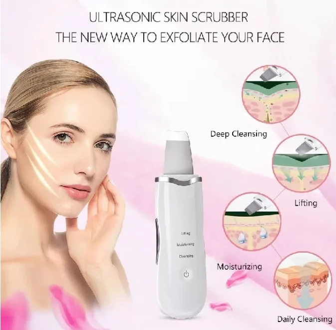 Generic Ultrasonic Facial Scrubber 3-in-1 Skin Cleaning - image 8