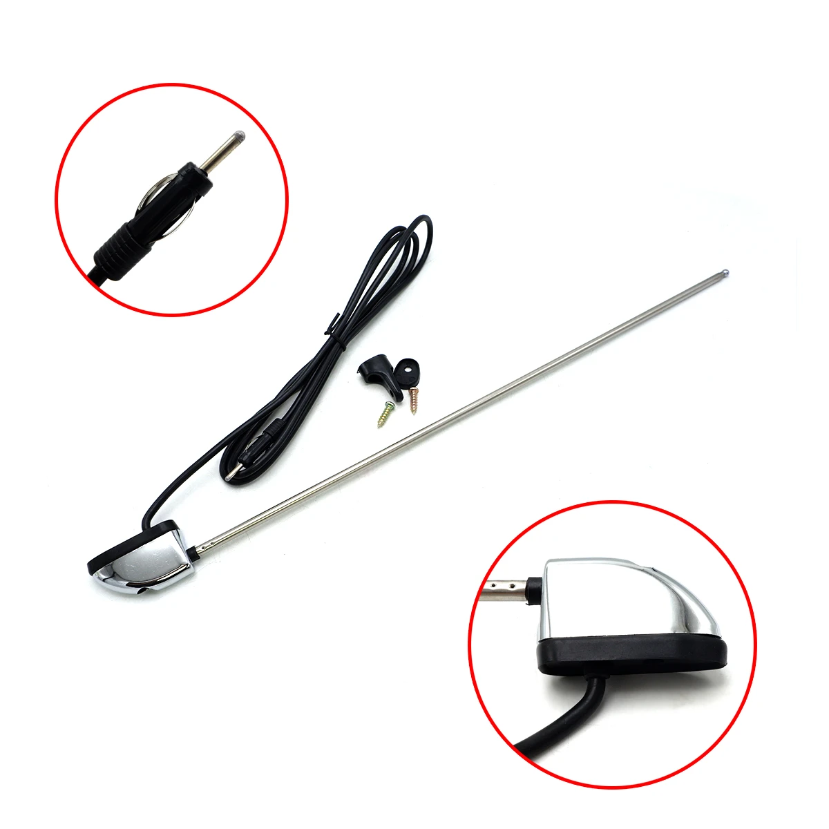 Universal Car Side Antenna Telescopic FM Reception