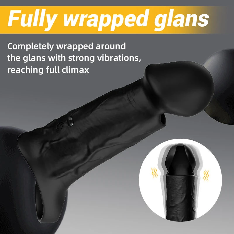 Generic Vibrate Delay Ring Foreskin Condom - image 5