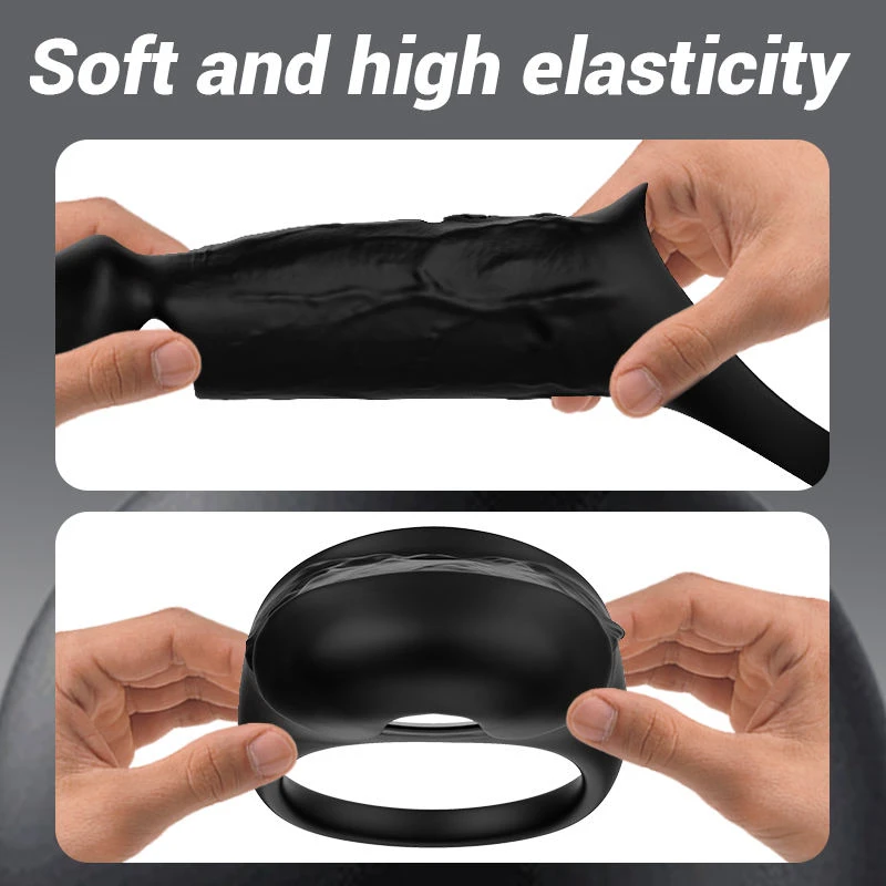Generic Vibrate Delay Ring Foreskin Condom - image 2