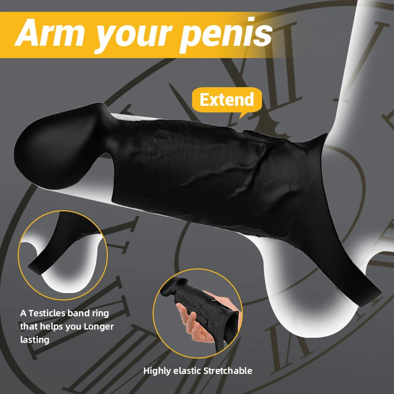 Generic Vibrate Delay Ring Foreskin Condom - image 7
