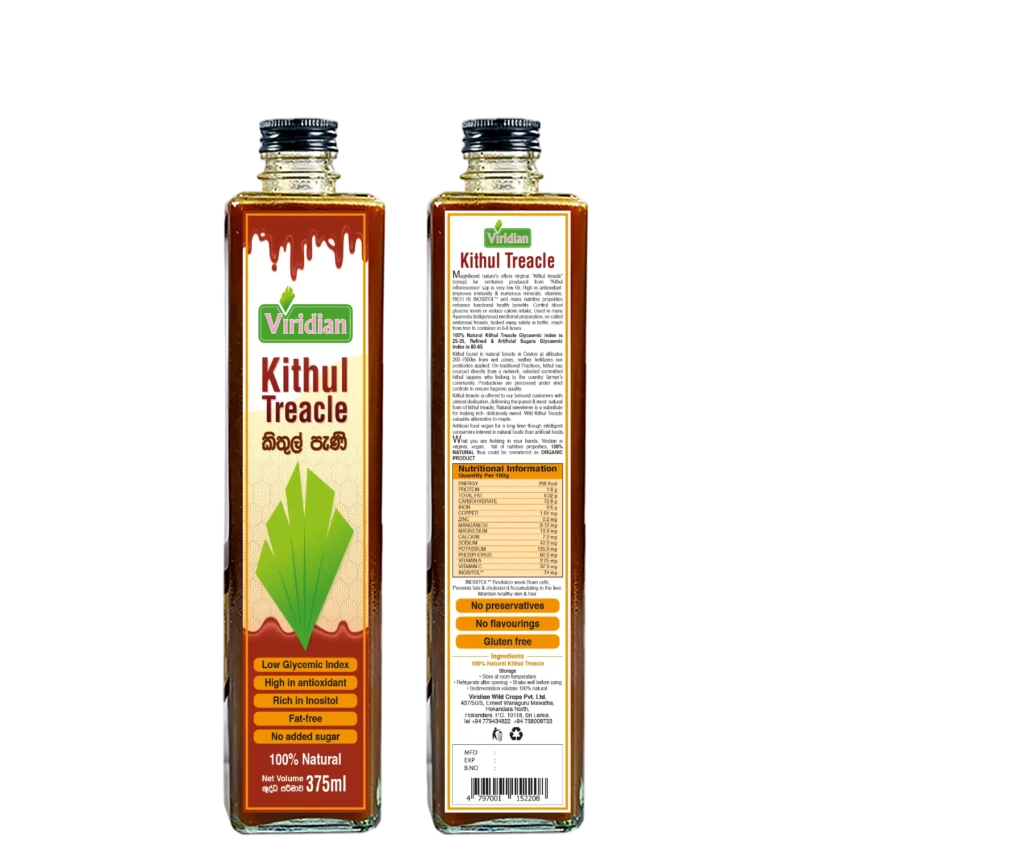 Viridian Pure Kithul Treacle Nature's Golden Sweetness