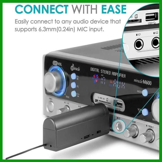 Generic Wireless Microphone Rechargeable Receiver UHF - image 5