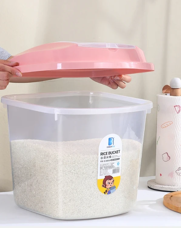 Generic Rice Bucket 10kg Plastic Storage - image 5